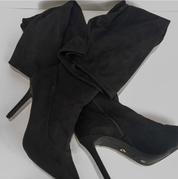 Thalia Sodi Rominaa Over-the-Knee Boots Black 9.5 - Picture 3 of 4